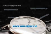 Breguet Classique Japanese Miyota 9015 Automatic Movement Steel White Dial and Arabic Numeral Markers Leather Strap (FF)