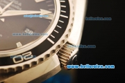 Omega Seamaster Swiss ETA 2836 Automatic with Black Dial and Bezel-Rubber Strap