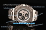 Audemars Piguet Royal Oak Offshore Chronograph Miyota OS10 Quartz Steel Case/Strap with Stick Markers White Dial