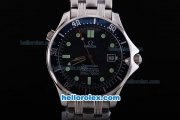 Omega Seamaster Professional Chronometer Automatic with Blue Dial and Blue Graduated Bezel- Green Marking