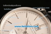 A.Lange&Sohne Saxonia Miyota Quartz Steel Case with Silver Stick Markers and White Dial