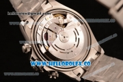 Rolex Daytona Chrono Clone Rolex 4130 Automatic Steel Case with Gray Dial PVD Bezel and Steel Bracelet (EF)