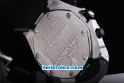 Audemars Piguet Royal Oak Offshore Working Chronograph Quartz Movement White Case with Blue Markers