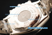 Breitling Chronomat Evolution Chronograph Swiss ETA 7750 Automatic Movement Full Steel with White Dial and Stick Markers