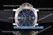 Panerai Luminor Chrono PAM 310 Copy Venus 75 Manual Winding Steel Case with Black Dial Stick Markers and Black Rubber Strap