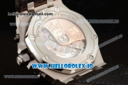 Audemars Piguet Royal Oak Offshore Clone AP Calibre 3126 Automatic Movement Steel Brown Dial and Arabic Numeral Markers Leather Strap (JF)