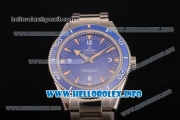 Omega Seamaster 300 Master Co-Axial Clone Omega 8500 Automatic Full Steel with Blue Dial and Stick Markers