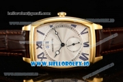 Breguet Heritage Asia Automatic Yellow Gold Case White Dial With Roman Numeral Markers Brown Leather Strap