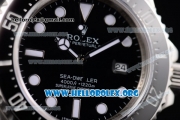 Rolex Sea-Dweller Clone Rolex 3135 Automatic Stainless Steel Case/Bracelet with Black Dial and Dot Markers (BP)