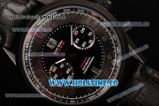 Tag Heuer Carrera Caliber 36 Flyback Chronograph Swiss Valjoux 7750 Automatic PVD Case with Black Dial and White Inner Bezel