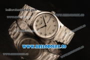 Longines Master Swiss ETA 2824 Automatic Steel Case with White Dial and Steel Bracelet