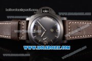 Panerai PAM 617 Luminor 1950 3 Days Swiss ETA 6497 Manual Winding DLC Case with Black Dial and Stick/Arabic Numeral Markers - 1:1 Original (KW)