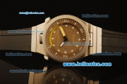 Porsche Design Diver Swiss ETA 2836 Automatic Titanium Case with Brown Dial and Black Rubber Strap