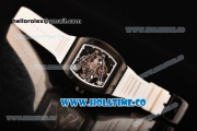 Richard Mille RM 038 Asia Automatic PVD Case with Skeleton Dial and White Inner Bezel - Dot Markers