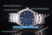 Omega Seamaster Aqua Terra 150 M Co-Axial Clone 8500 Automatic Steel Case/Bracelet with Blue Dial Diamonds Bezel and Stick Markers (EF)