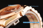 Rolex Day-Date II Rolex 3156 Automatic Movement Full Rose Gold with Rose Gold Dial and Black Roman Numerals