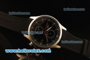 IWC Portugieser Yacht Club Automatic Movement Steel Case with Black Dial and Silver Numeral Markers