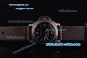 Panerai Luminor Marina Destro PAM26 Special Edition Swiss ETA 6497 Manual Winding Movement PVD Case with Black Dial and Leathe Strap - 1:1 Original