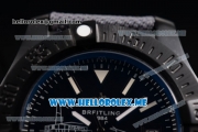 Breitling Avenger II Seawolf Boelcke Swiss ETA 2836 Automatic PVD Case with Black Dial and Black Leather Strap Red Second Hand (H) - 1:1 Original