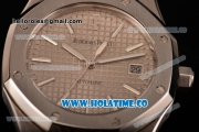Audemars Piguet Royal Oak 39MM Swiss ETA 2824 Automatic Steel Case with Grey Dial Black Leather Strap and Stick Markers (BP)