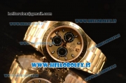 Rolex Daytona Yellow Gold Rolex 4130 Auto Best Edition 1:1 Clone Gold Dial 116518