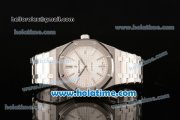 Audemars Piguet Royal Oak Swiss ETA 2824 Automatic Full Steel with Sitck Markers and White Dial - 1:1 Original Best Version