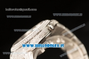 Rolex Day Date II Steel Case With All Diamond Roman ETA 2836 Auto Best Edition