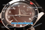 Rolex Milgauss Vintage Asia 2813 Automatic Steel Case with Brown Dial Dot Markers and Black Nylon Strap