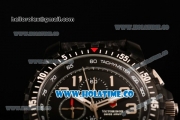 Victorinox Swiss Army Miyota OS10 Quartz PVD Case with Arabic Numeral Markers and Black Leather Strap (YF)