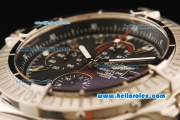 Breitling Super Avenger Chronograph Swiss Valjoux 7750 Automatic Movement Full Steel with Black Dial-1:1 Original