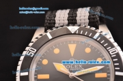 Rolex Submariner Vintage Swiss ETA 2836 Automatic Steel Case with Black Dial and Yellow Markers