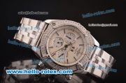 Breitling Chronomat Evolution ST17 Automatic with Big Date Steel Case/Strap with Beige Dial