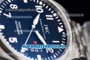 IWC Pilot's Watch Mark XVII Miyota 9015 Automatic Steel Case Blue Dial With Arabic Numeral Markers Steel Bracelet