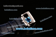 Ulysse Nardin Freak Automatic Steel/Diamond Case with Blue Dial and Black Leather Strap (EF)