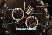 Tag Heuer Carrera Calibre 16 Chronograph Quartz Movement PVD Case with PVD Bezel and PVD Strap