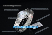 Cartier Ballon Bleu De Citizen Automatic Steel Case White Dial Roman Numeral Markers and Steel Bracelet