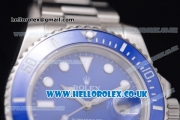 Rolex Submariner Swiss ETA 2836 Automatic Stainless Steel Case/Bracelet with Blue Dial and Dot Markers (BP)