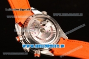 Omega Seamaster Planet Ocean Chrono Clone 9300 Automatic Steel Case with Black Dial and Orange Bezel - 1:1 Original