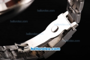 Rolex Daytona II Automatic Movement Silver Case with White Dial and White Stick Marker-SS Strap