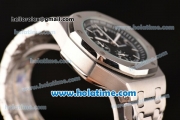 Audemars Piguet Royal Oak Offshore Chronograph Miyota OS10 Quartz Steel Case/Strap with Stick Markers Black Dial