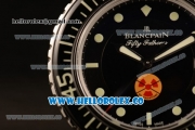 Blancpain Fifty Fathoms "No Radiation" Swiss ETA 2836 Automatic Steel Case with Black Dial Dots Markers and Black Nylon Strap (Q)