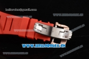 Richard Mille RM053 Asia Automatic Rose Gold Case with Skeleton Dial and Red Rubber Strap