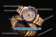 Rolex Yacht-Master II Chronograph Swiss Valjoux 7750 Automatic Yellow Gold Case with White Dial and Yellow Gold Bracelet - (BP)