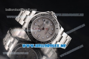Rolex Yacht-Master 40 Swiss ETA 2836 Automatic Stainless Steel Case/Bracelet with Grey Dial and Dot Markers