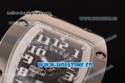 Richard Mille RM 007 Miyota 9015 Automatic Steel Case with Skeleton Dial and White Arabic Numeal Markers (K)