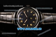 Panerai Radiomir California 3 Days PAM 424 N Asia Automatic PVD Case with Roman Numeral/Arabic Numeral Markers and Black Dial