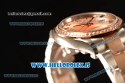 Rolex Datejust Rose Gold Dial With Diamond Bezel Two Tone Rolex3255