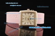 Tag Heuer Professional Sports Quartz Movement Steel Case with White MOP Dial and Pink Rubber Strap