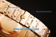 Rolex Datejust Swiss ETA 2836 Automatic Movement Full Rose Gold with White Dial and Roman Numerals