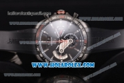 Tag Heuer Grand Carrera Calibre 36 Chrono Miyota Quartz PVD Case with Black Dial and Stick Markers